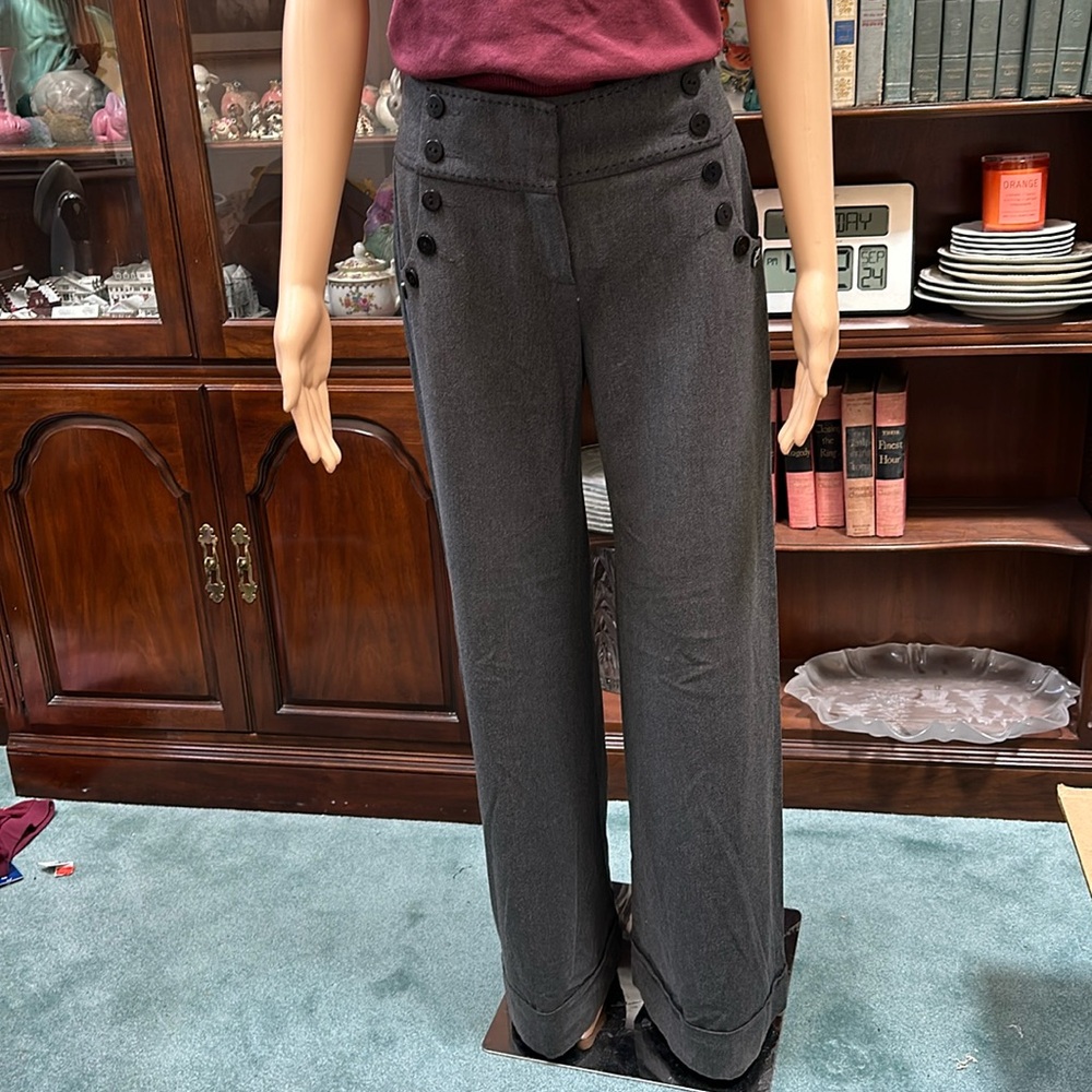 Taikonhu(Anthropologie) Gray Sailor Inspired Trousers